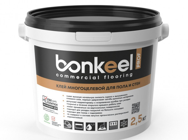 Фото - клей многоцелевой для пола и стен bonkeel prof 2,5кг